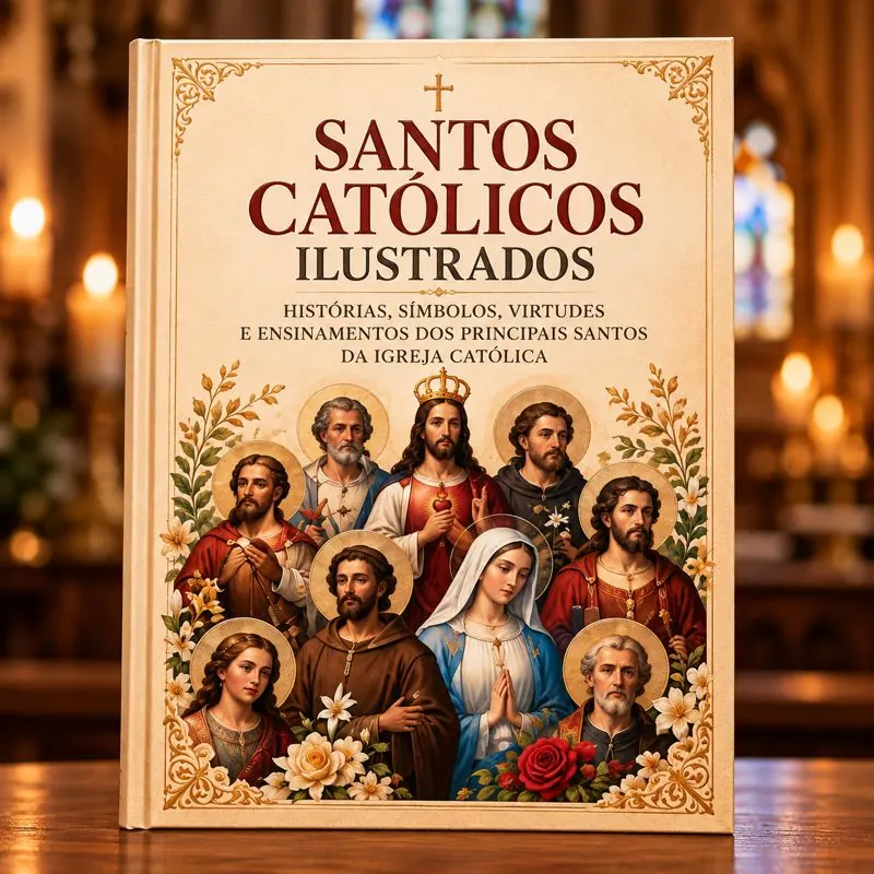 Livro Santos Católicos Ilustrados